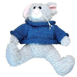 Vintage Gibson Keepsake Kitters Benny Mouse with Sweater 8” Plush 1996